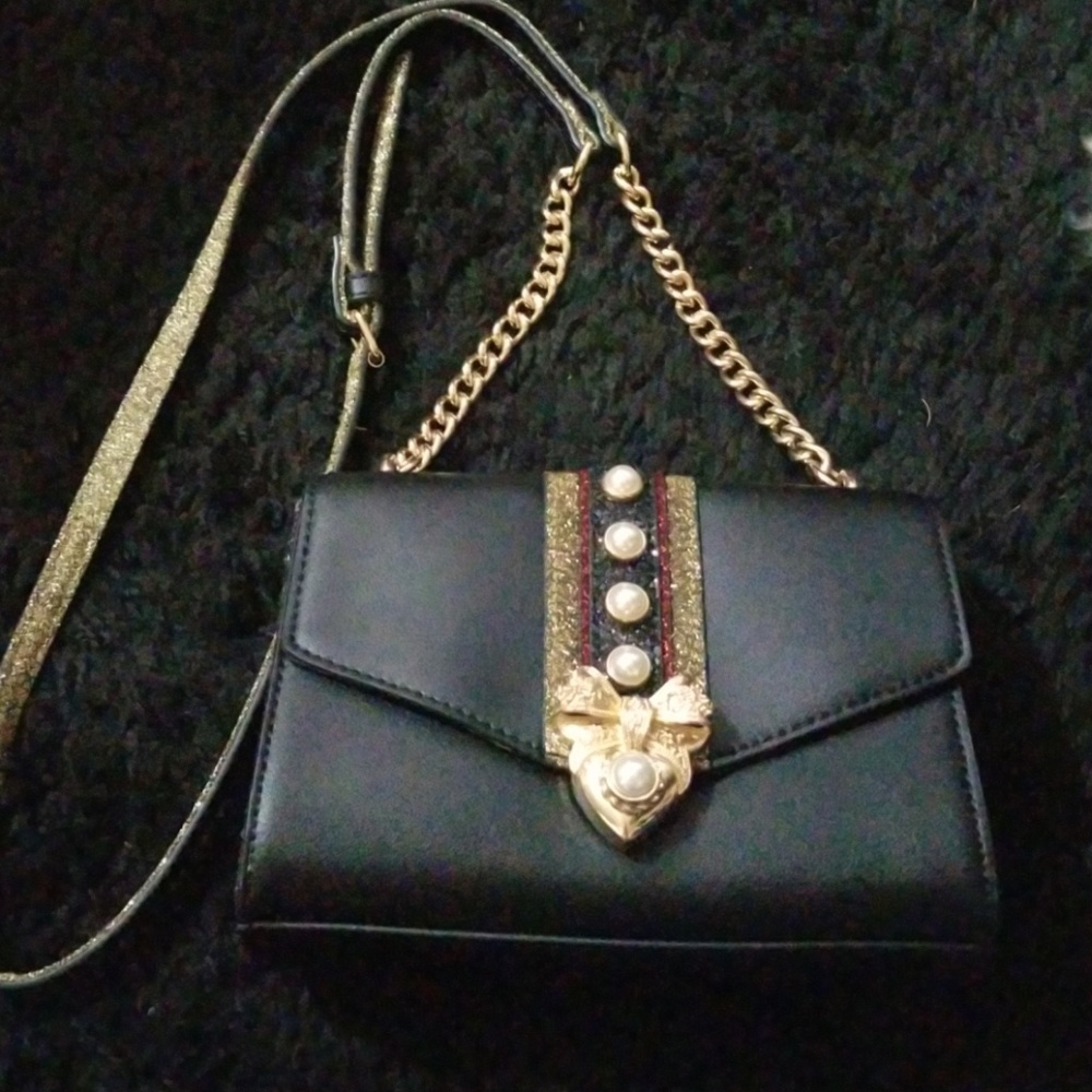 Aldo pearl and glitter purse